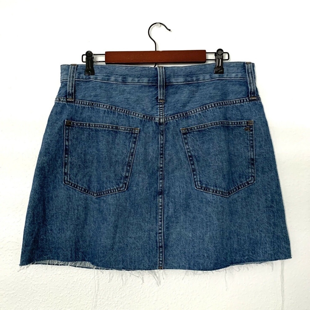 Madewell Rigid Denim A-Line Mini Skirt - Picture 9 of 10
